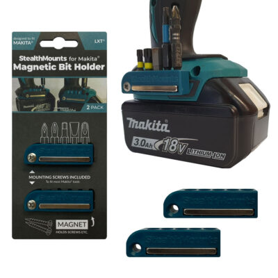 StealthMounts Magnetisk Bitsholder for Makita LXT & XGT verktøy, 2 stk. - Blå