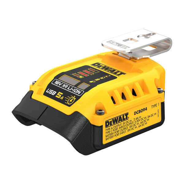 Dewalt DCB094K-QW 18V XR® USB-lader - Bilde 3