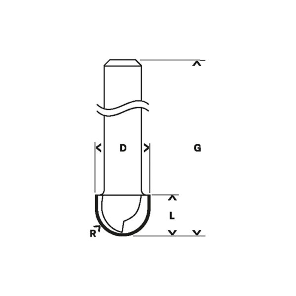 Bosch Hulkilfres HM 8 mm tange - Bilde 2