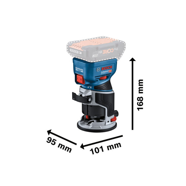 Bosch GKF 18V-8 Batteridrevet kantfres - Bilde 3