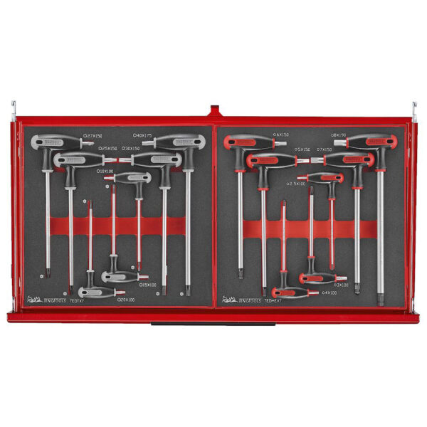 Teng Tools TKS26R418F 26" PRO35™ Vertkøyvogn FOAM 418 deler rød - Bilde 6