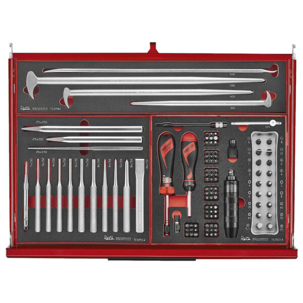 Teng Tools TKS26R418F 26" PRO35™ Vertkøyvogn FOAM 418 deler rød - Bilde 7