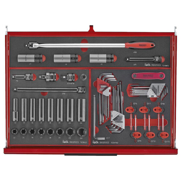 Teng Tools TKS26R418F 26" PRO35™ Vertkøyvogn FOAM 418 deler rød - Bilde 9