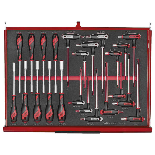 Teng Tools TKW26R278F 26" PRO35™ FOAM Verktøyvogn 278 deler rød - Bilde 2