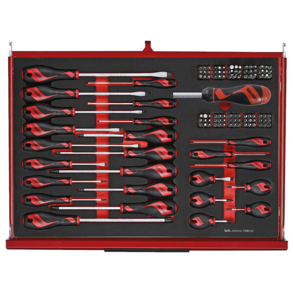 Teng Tools TKW26R278F 26" PRO35™ FOAM Verktøyvogn 278 deler rød - Bilde 3