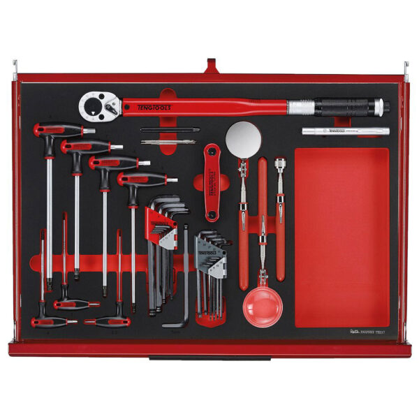 Teng Tools TKW26R335F 26" PRO35™ FOAM Verktøyvogn 335 deler rød - Bilde 7