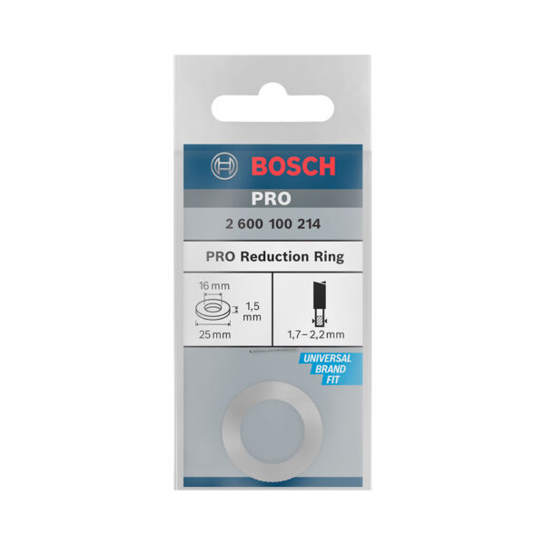 Bosch Reduksjonsring til PRO sirkelsagblad, 25 x 1,5 x 16 mm - Bilde 2