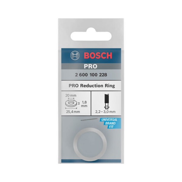 Bosch Reduksjonsring til PRO sirkelsagblad, 25,4 x 1,8 x 20 mm - Bilde 2