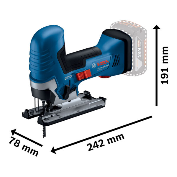 Bosch GST 18V-125 S Batteridrevet stikksag - Bilde 2
