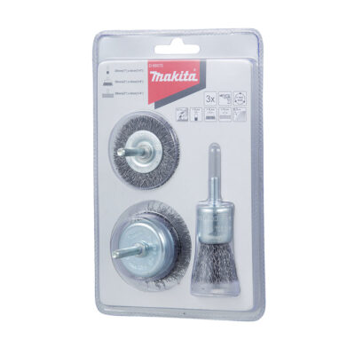 MAKITA D-66070 STÅLBØRSTESETT 6MM 3 DELER