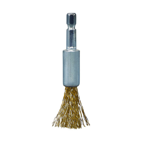 MAKITA D-73704 Stålbørste, 12 mm x 0,3 mm bølget tråd, 1/4", messingbelagt