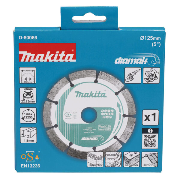 MAKITA D-80086 Diamantskive Økonomi 125x22,23mm - Bilde 3