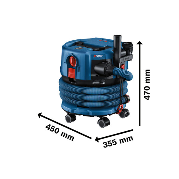Bosch GAS 18V-12 MC Batteridrevet støvsuger - Bilde 2