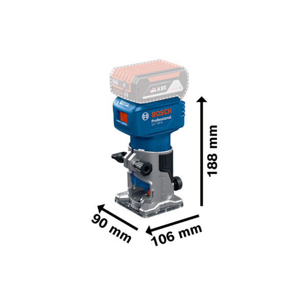 Bosch GLF 18V-8 Batteridrevet kantfres - Bilde 3