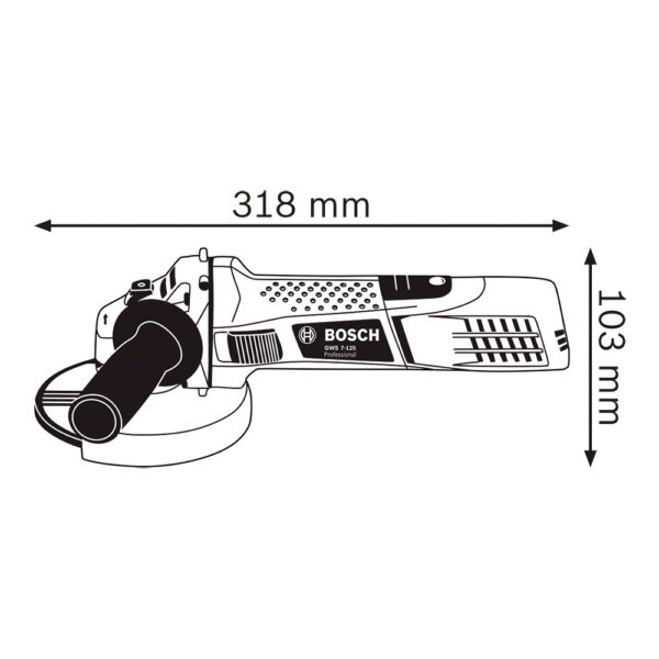 Bosch GWS 7-125 Vinkelsliper - Bilde 2