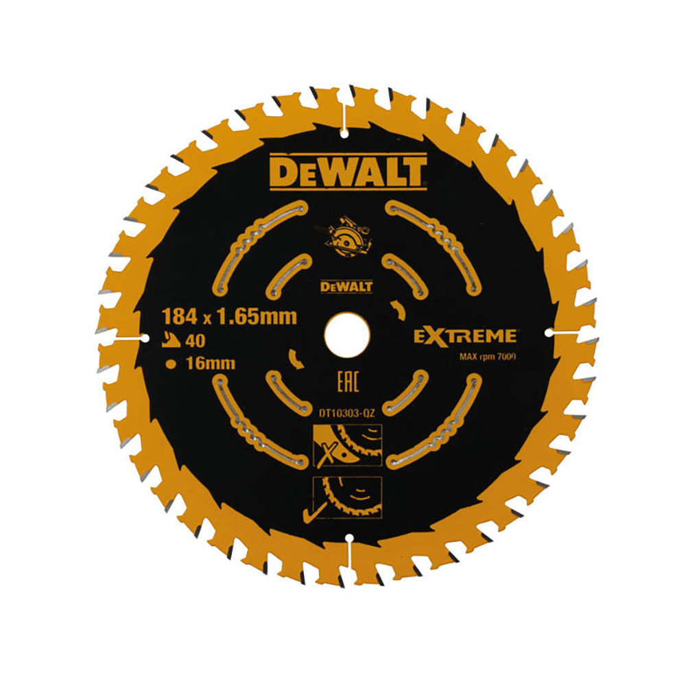 Dewalt DT10303-QZ EXTREME Sirkelsagblad 184 x 16 mm 40T