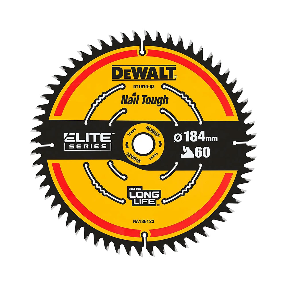 Dewalt DT1670-QZ ELITE Sirkelsagblad 184 x 16 mm 60T