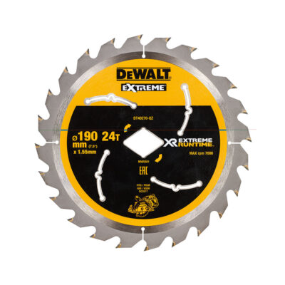 Dewalt DT40270-QZ EXTREME Sirkelsagblad 190 x 30 mm 24T