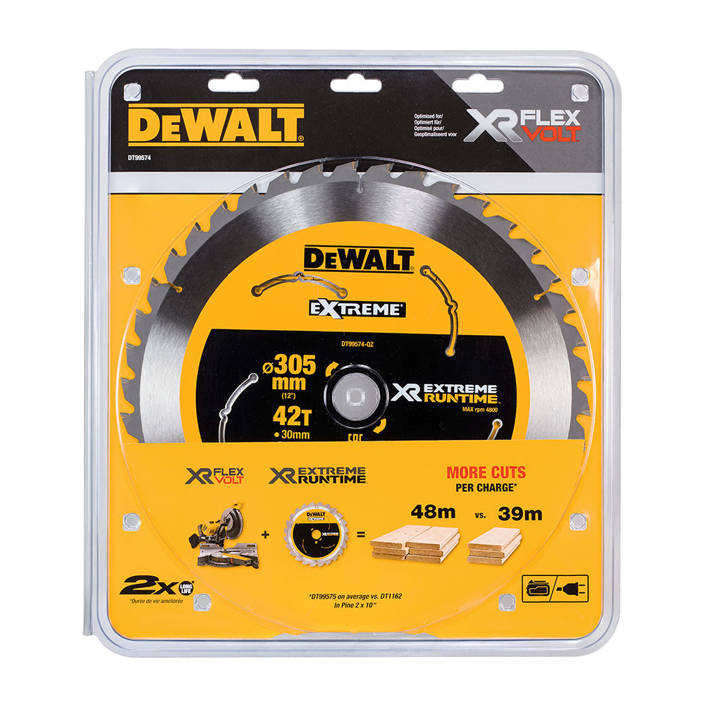 Dewalt DT99574-QZ FlexVolt Sirkelsagblad 305 x 30 mm 42T - Bilde 2