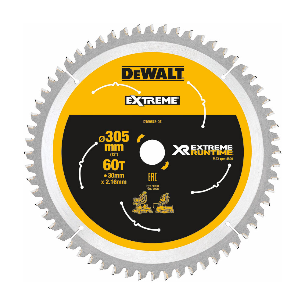 Dewalt DT99575-QZ FlexVolt Sirkelsagblad 305 x 30 mm 60T