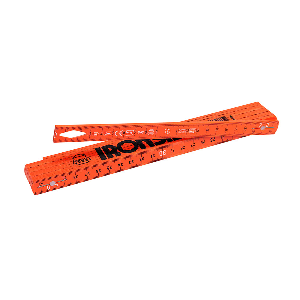 Ironside Meterstokk elektriker, plast 2m