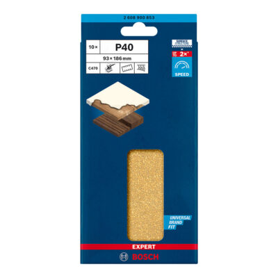 Alternative view of Bosch EXPERT C470 sandpapir med 8 hull for eksenterslipere 93 x 186 mm, 10 deler