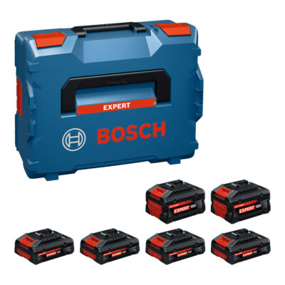 Bosch EXPERT 4xEXBA18V-40 + 2xEXBA18V-80 Batteripakke