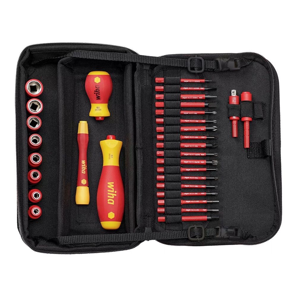 Wiha SlimVario 1/4 1000V Verktøysett 31 deler bag - Bilde 2