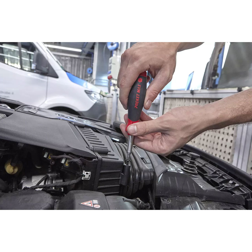 Wiha Skrutrekker med bitsmagasin PocketMax® magnetisk - Bilde 3