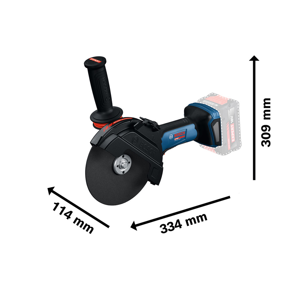 Bosch EXPERT EXWS18V-180P Batteridrevne vinkelslipere - Bilde 2
