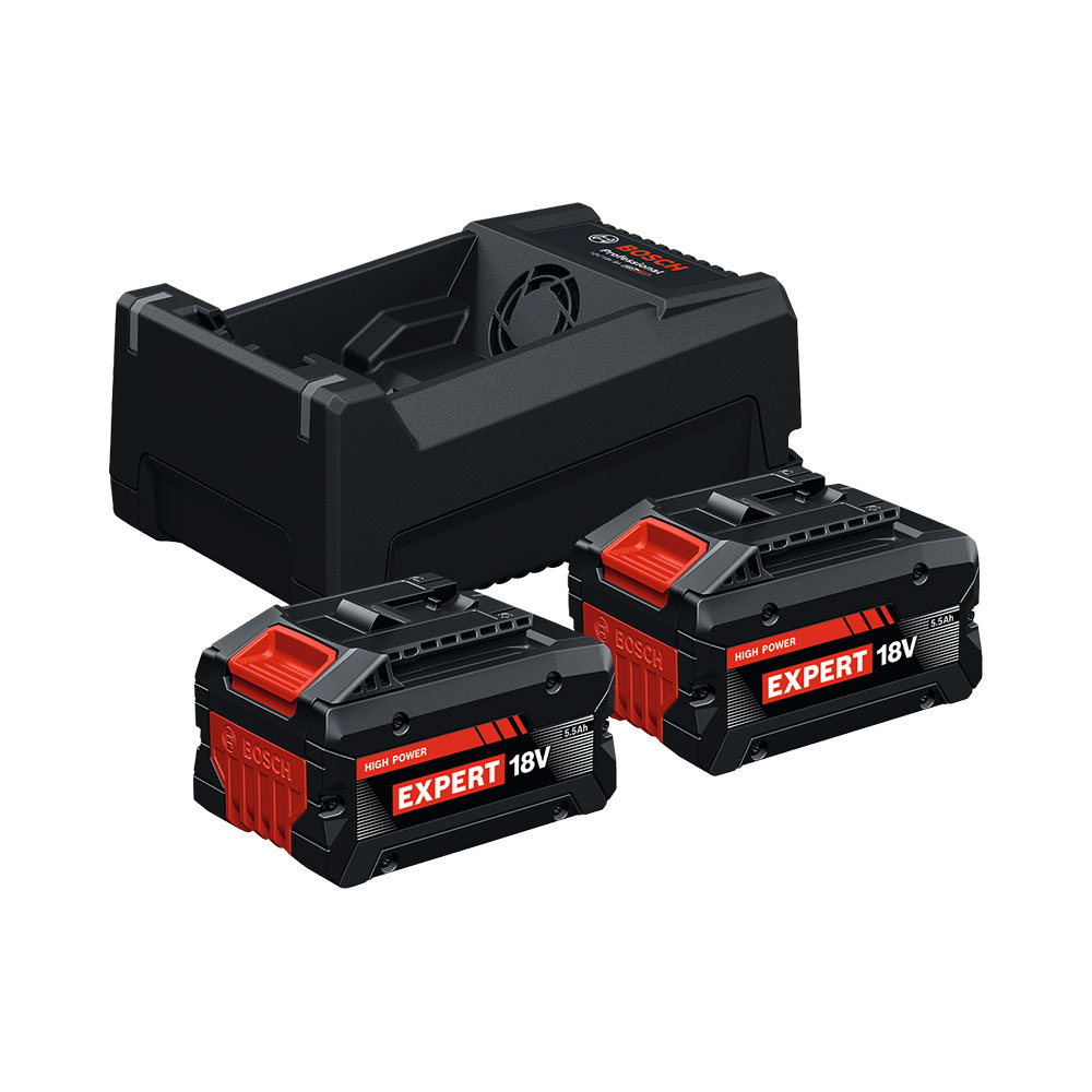 Bosch EXPERT 2x EXBA18V-55 + GAL12V/18V-80 Startsett