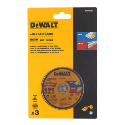 Alternative view of Dewalt DT20592-QZ Kappeskive stål 76x9,5 mm, 3 pak